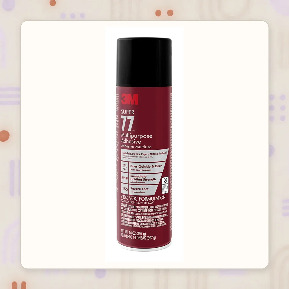 3M Super 77 Multipurpose Spray Adhesive, Low VOC product image